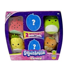 Squishmallows Squishville 2" Fruit Squad 6 Pack Mystery New Sealed squishmallow