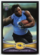 2012 Topps Chrome Black Refractors Courtney Upshaw Rookie #71 Ravens RC,/299