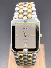 [N Mint/New Batt] RADO FLORENCE 160.3653.4 Orologio Uomo Vintage Quarzo Giappone