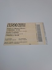 Biglietto VASCO ROSSI stadio "San Siro" Milano Giugno 2004 Buoni O Cattivi