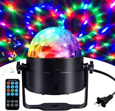 Bola de discoteca luminosa, luz estrobosc pica para fiestas activada por sonido