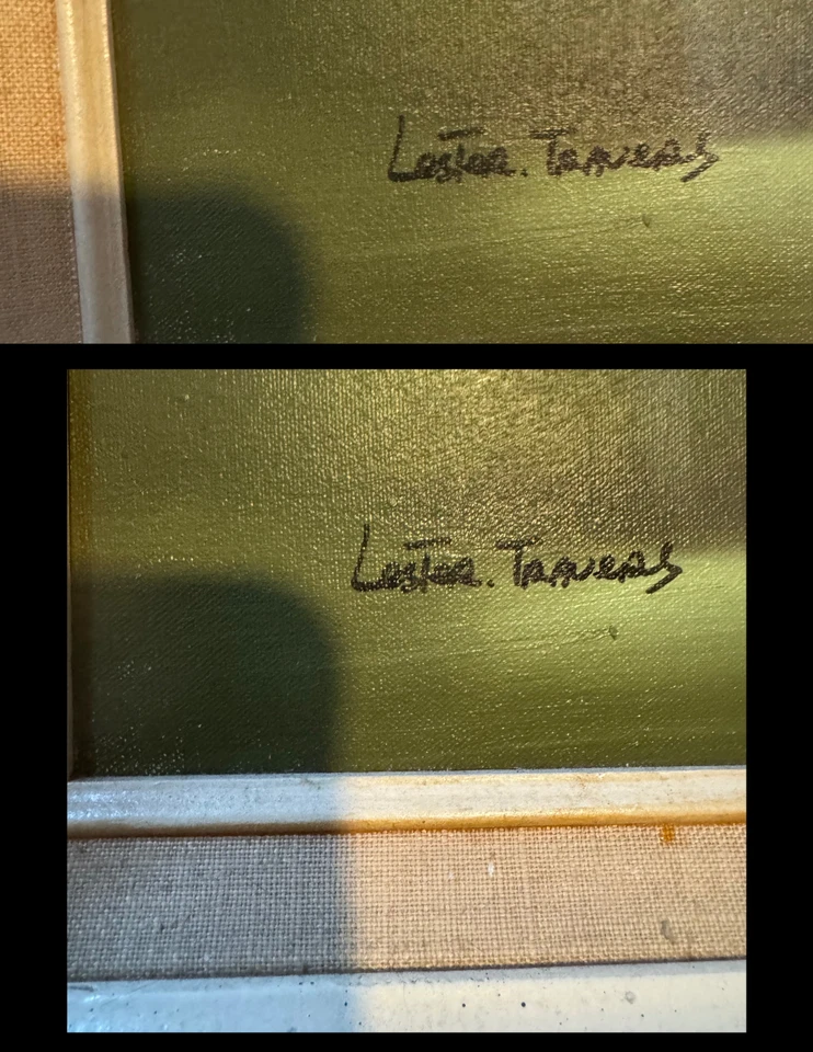 Vintage Lester Travers Original MCM Floral Oil Painting • Signed Still Life •MCM - Image 2 of 4