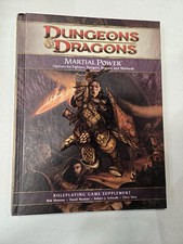 Dungeons And Dragons Martial Power RPG Game Supplement 2008 HC