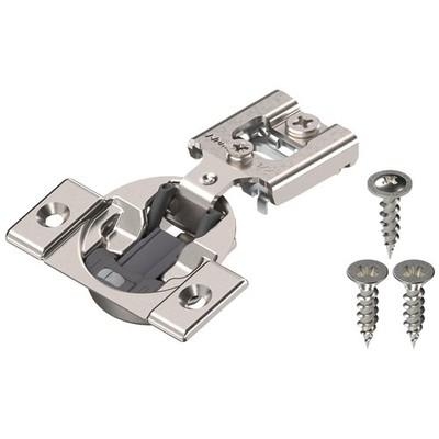 Compact BLUMOTION Hinge (10 Kits), 1/2'' Overlay, 105° Opening Angle, Steel, I...