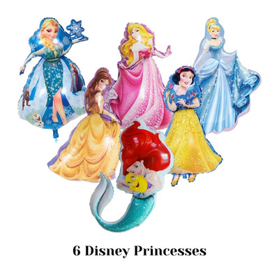 Prinzessin Luftballons Belle Cinderella Beauty Schneewittchen Arielle Elsa Geburtstag Disney