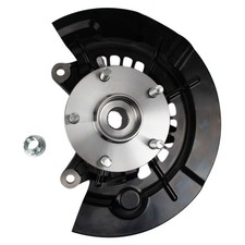 TRQ Front Left Steering Knuckle Assembly Black Driver Side Compatible with 20...