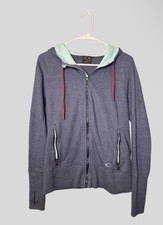 Women s Oakley Heathered Navy Zip Up Hoodie
