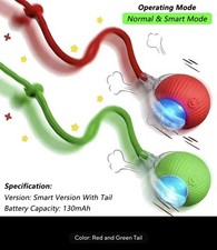 2Pcs Automatic Rolling Ball Smart Cat Dog Toy Electric Self-moving Kitten Game