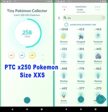 Plantium Medal - Pokemon XXS (×250) For Medal Tiny Pokemon Collector - P T C Go