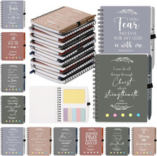 100 Pcs/50 Set Mother'S Day Christian Gift Bulk Spiral Religious Notebook with S