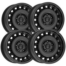 Set Of 4 Nomad N502sb Arvo 15x7 5x4.5 15mm Satin Black Wheels Rims 15 Inch