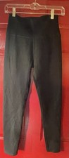 Aerie Chill. Play. Move. Black Solid Ankle Leggings Womens M Logo Accent
