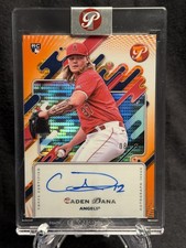 2025 Topps Pristine Autographs Caden Dana  Orange Pulsar /25 Rookie Angels 