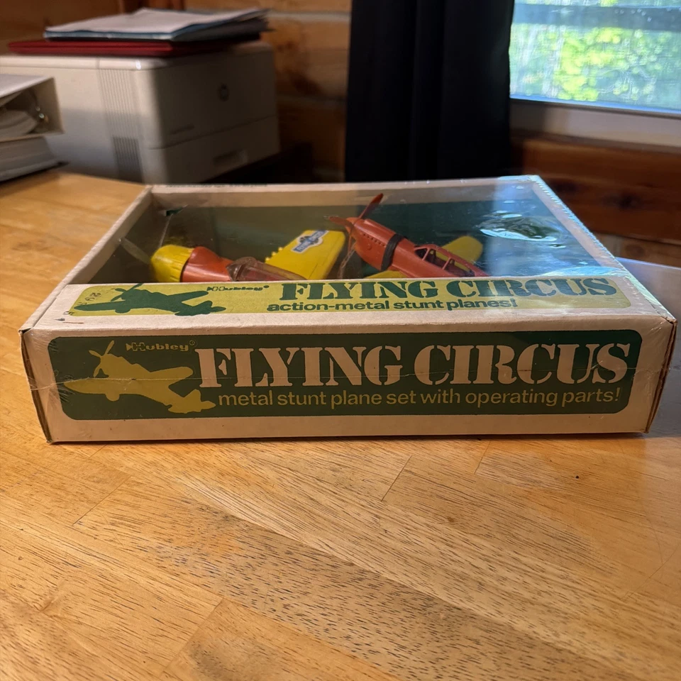 Aviones acrobacias Hubley Flying Circus 1971 sellados nuevos en caja Foto 2 de 4