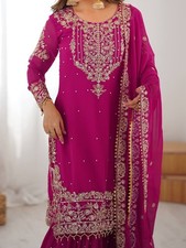 Salwar Kameez Pakistani Indian Wedding Party Wear Dress Bollywood Sharara Suit