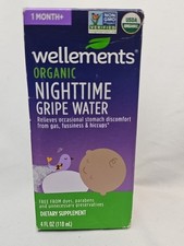 Organic Nighttime Gripe Water: Colic and Gas Restful Relief Exp 08/26
