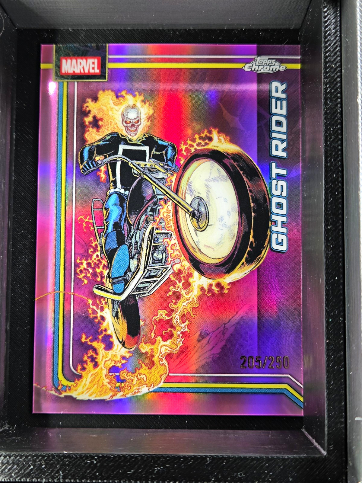 2026 Topps Chrome Marvel Ghost Rider #'d /250 Pink Parallel *Stunning Visual*