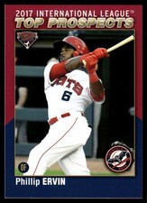 2017 Phillip Ervin Choice Minor League Rookie Card AAA Top Prospects. rookie card picture