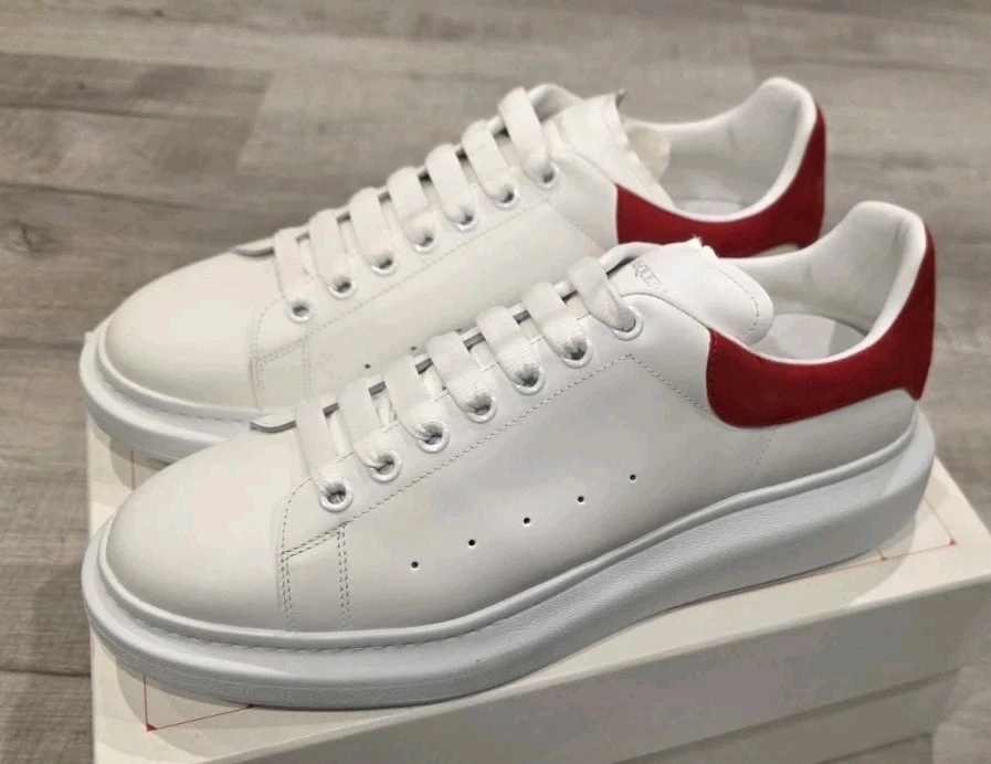 Alexander McQueen — Size 14US - Alexander McQueen Oversized Sneaker White Lust Red