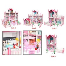 Kit de maison de poupée entièrement meublé artisanat jouet bricolage faire