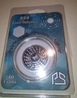 10 Gram .999 Fine Silver Round Bohr's Atomic Structure of Silver Pan Silver