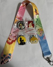 Disney PRINCESS Pins lot of 4  Princess Lanyard