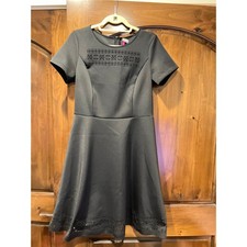 Vince Camuto Glacier Dream Scuba Laser Cut Dress Medium