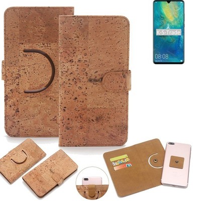 Wallet case für Huawei Mate 20 X 5G Kork Schutz Hülle Walletcase Cover Tasche