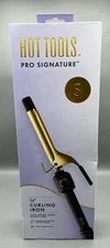 Hot Tools Pro Signature 24K Gold Curling Iron/Wand Defined Curls - 1 inch NEW
