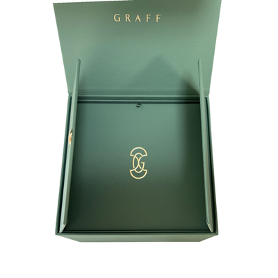 GRAFF グリーン ギフトボックスセット GRAFF Authentic Ring Case Pouch Gift Full Set Jewelry Green Box
