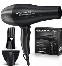 Fast-Dry 2200W Negative Ionic Ceramic Hair Dryer Tourmaline Technology - Ligh...