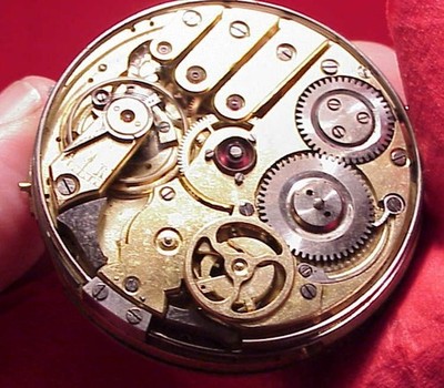 44MM SLIDE 1/4 REPEATER SWISS FULL JEWELED POCKET WATCH MOVEMENT HTG  TICKaBIT