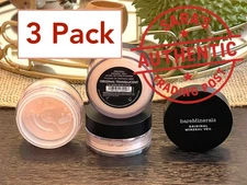 3 BareMinerals Original Mineral Veil Loose Setting Powder .3oz/9g TRANSLUCENT+🎁