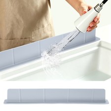 Silicone Sink Splash Guard 20" Kitchen Sink Protector, Gray