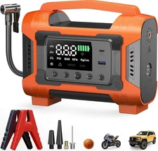 Jump Starter with Air Compressor, Car Battery Jump Starter 150PSI Tire Inflator,