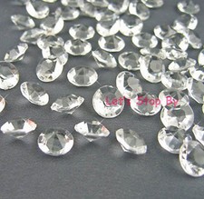 1000x Clear 8mm Acrylic Diamond Confetti for Wedding Decor Table Scatters 2CT