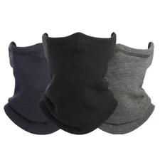 Winter Fleece Neck Warmer Gaiter Windproof Ski Face Mask Scarf for Cold Weather
