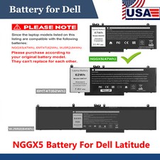 NGGX5 Battery For Dell Latitude 12 E5270 14 E5470 5470 15 E5570 5570 Series