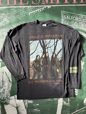 Vintage Type O negative 1996 Vinnland Long sleeve Shirt Size Large