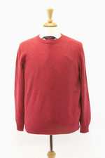 NWT 2850 Brunello Cucinelli Men 100 Cashmere Knit Crewneck Sweater 50/40US A232