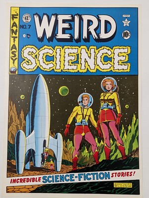 Weird Science Comic Cover Poster~1979 EC Comics No.7 Russ Cochran Al Feldstein ~