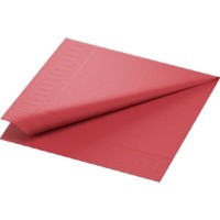 250 Duni Servietten 40X40 Cm 3-Lagig 1/4 Falz Zelltuch Bordeaux, Dunkelrot