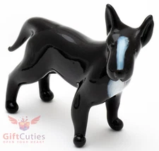 Art Blown Glass Figurine of the Bull Terrier dog