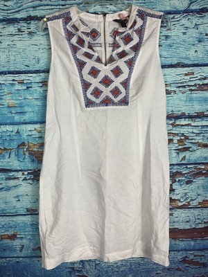 j crew white linen dress