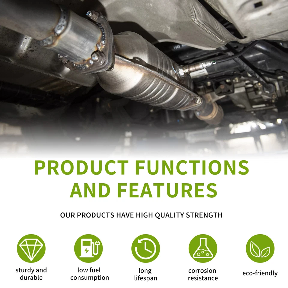 Convertidor catalítico EPA de acero inoxidable de 2" para camioneta Chevrolet Chevy S10 96-03 Foto 2 de 4