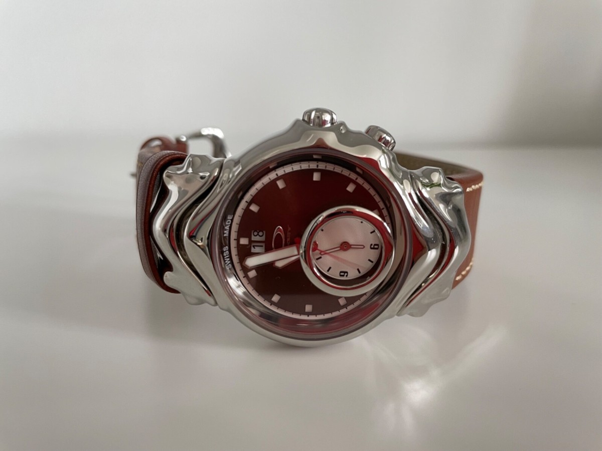 Oakley Judge II GMT Swiss Watch, Sapphire Crystal and Brown