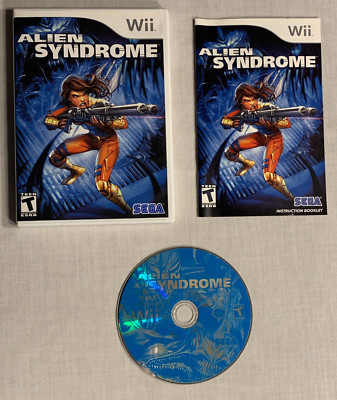 Nintendo Wii ALIEN SYNDROME 2007 SEGA COMPLETE w/ MANUAL! TESTED! CLEAN! NICE!!