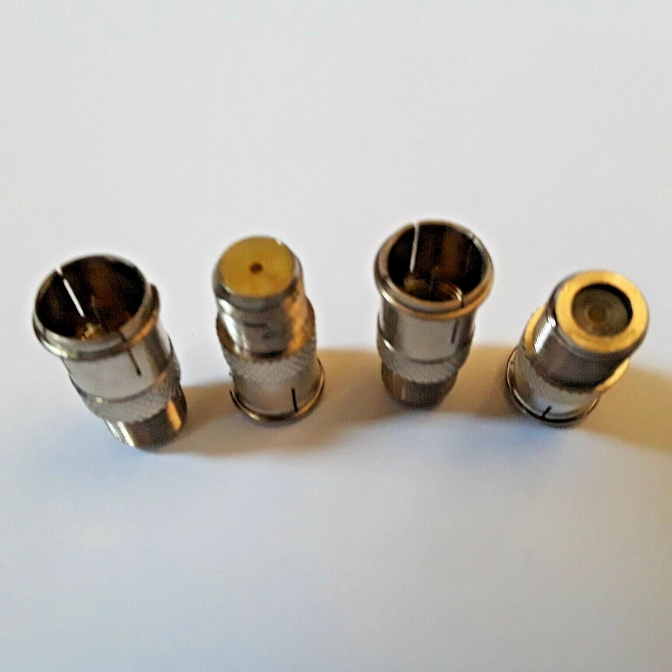 F Type Quick Plug RF Coax Male to Female M/F FREE SHIPPING FROM CA USA 4 PCS - Image 4 of 4