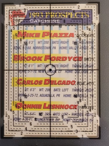 1993 Topps Top Prospects #701 Mike Piazza - Bild 3 von 14