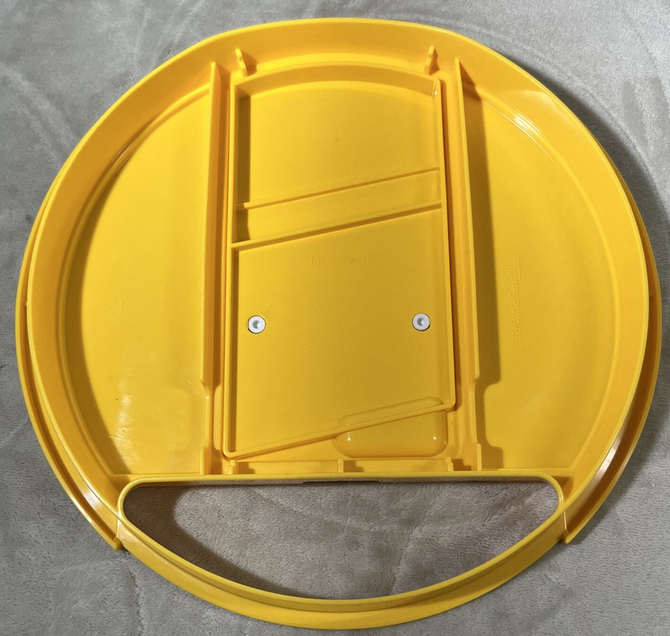Tupperware Vintage Cheese Slicer 1853-1 Yellow Grater Shredder With Lid ...